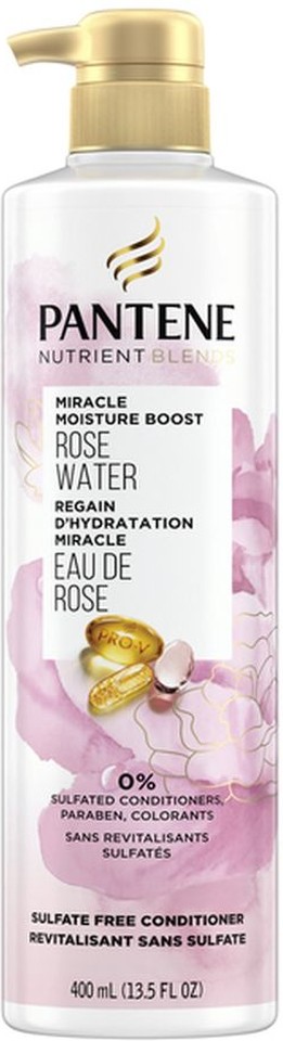 Sulfate Free Conditioner with Rosewater for Dry Damaged Hair, Color Safe