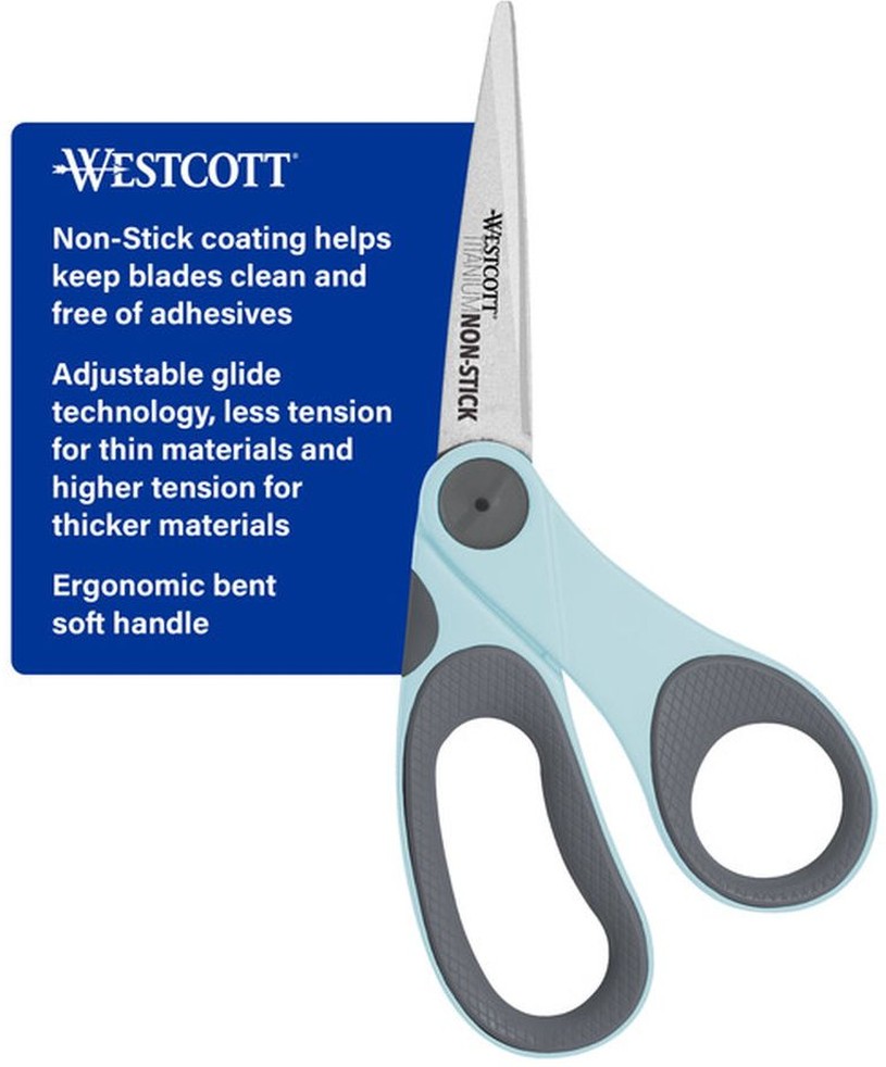 8" Titanium Bonded Non-Stick Craft Scissors