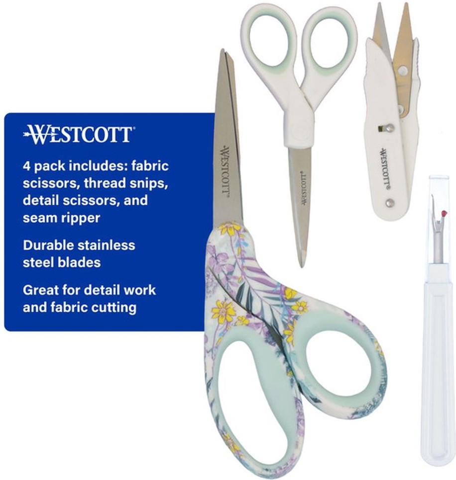 Fashion Set Stainless Steel for Sewing - White & Blue