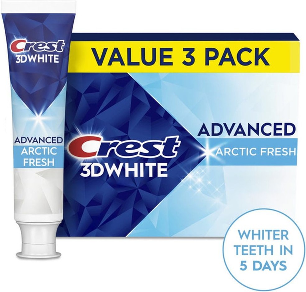 3D White Advanced Toothpaste, Arctic Fresh, 3.3 oz, Pack of 3