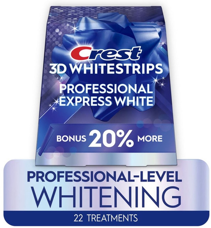 3DWhitestrips Professional Bright At-home Teeth Whitening Kit, 18 Treatments