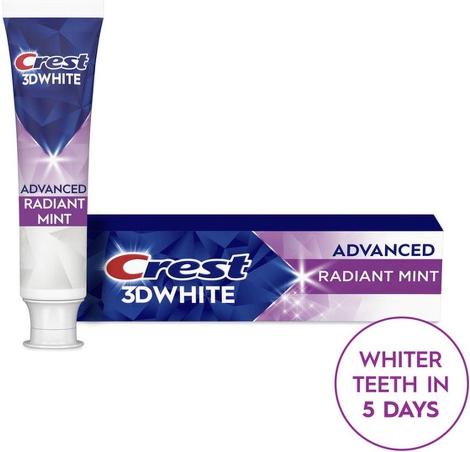 3D White Advanced Toothpaste, Radiant Mint
