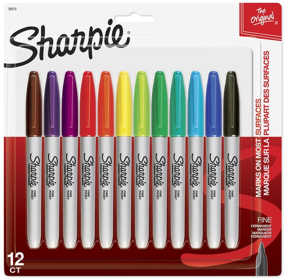 Permanent Markers, Fine, Assorted