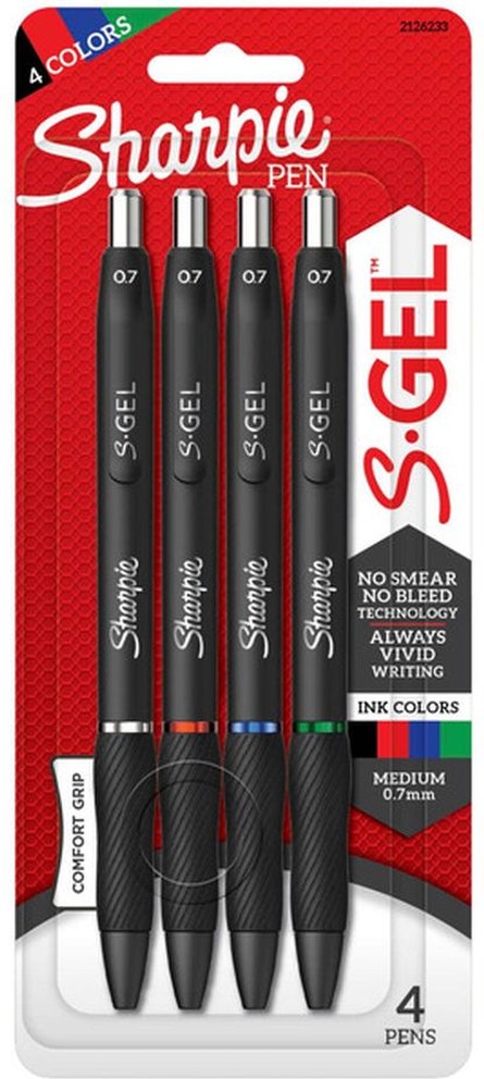 Pens, Gel, Assorted, Medium (0.7 mm)