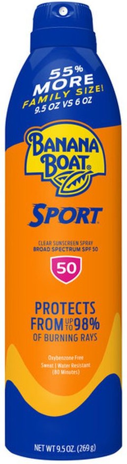 Clear Sunscreen Spray, Broad Spectrum SPF 50+, Family Size