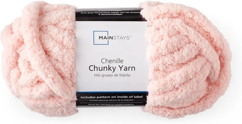 Light Pink Chunky Chenille Yarn