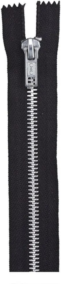 20" Heavy Weight Black Separating Metal Zipper