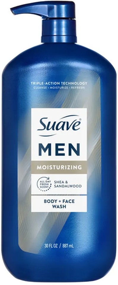 Men Ultra Moisturizing Body + Face Wash, Shea & Sandalwood