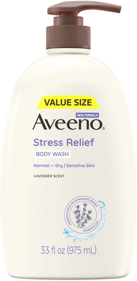 Stress Relief Relaxing Oat Body Wash, Lavender Scent