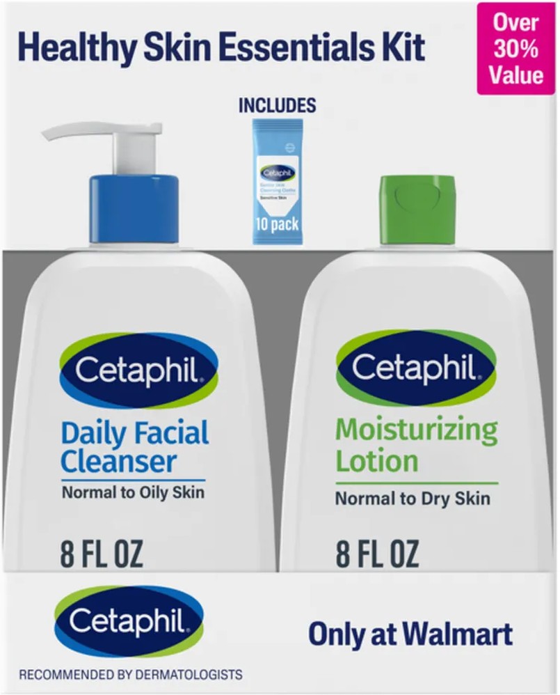 Daily Facial Cleanser & Moisturizing Lotion Healthy Skin Essentials Kit
