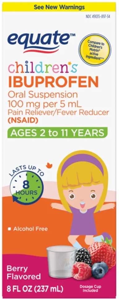 Ibuprofen, Children's, 100 mg, Berry Flavored