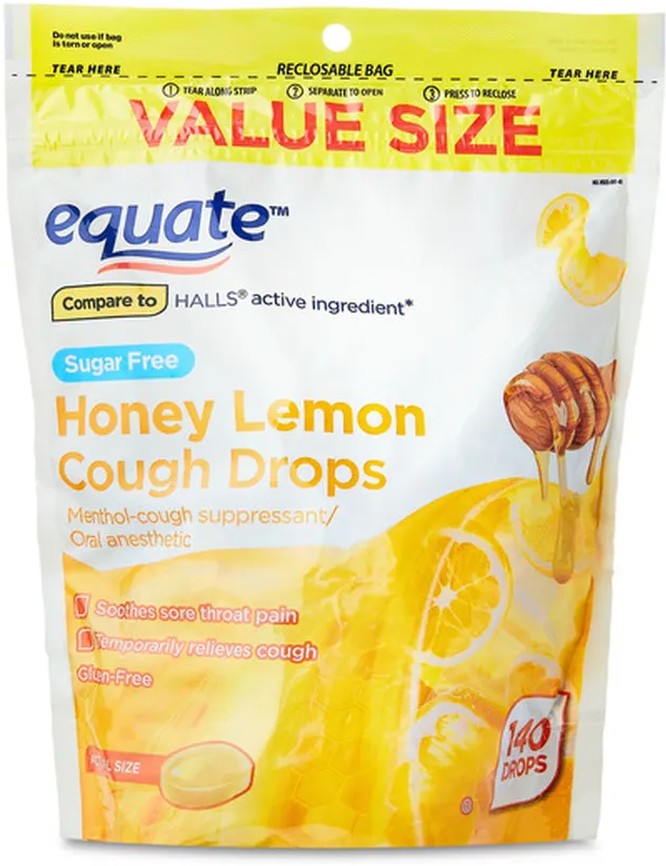 Cough Drops, Honey Lemon, Value Size