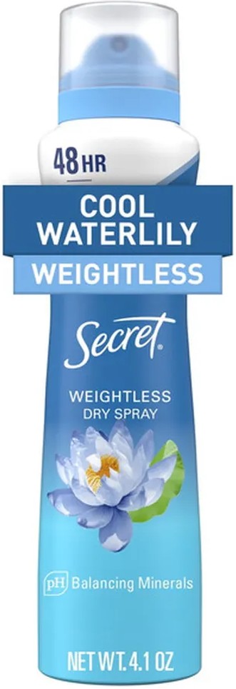 Dry Spray Antiperspirant Deodorant, Waterlily and Argan Oil