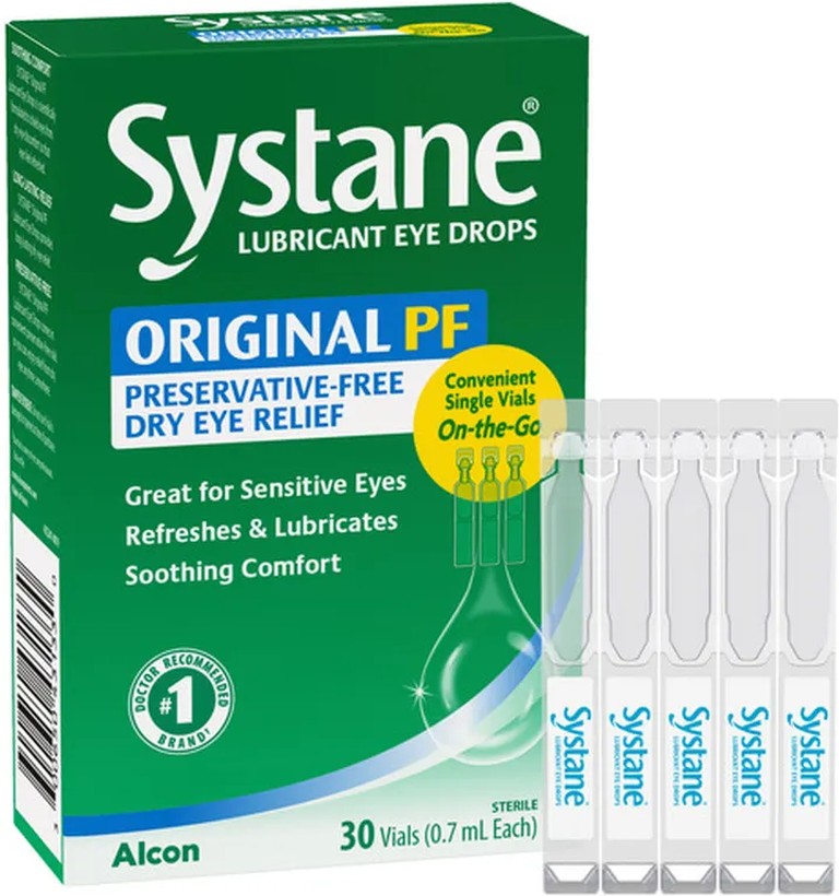 Preservative-Free Lubricant Eye Drop Vials for Dry Eye Symptoms
