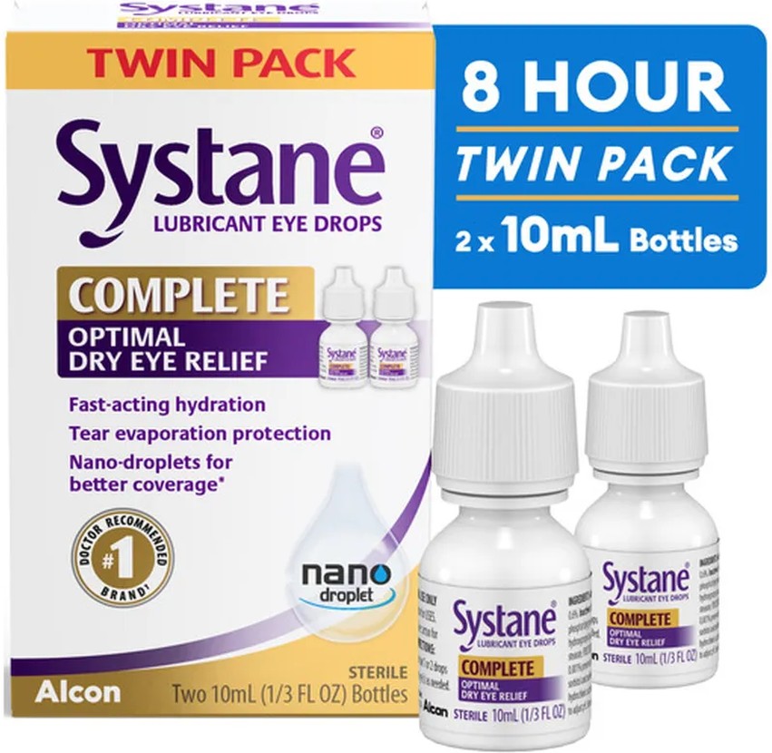 Eye Drops, Lubricant, Complete, Twin Pack