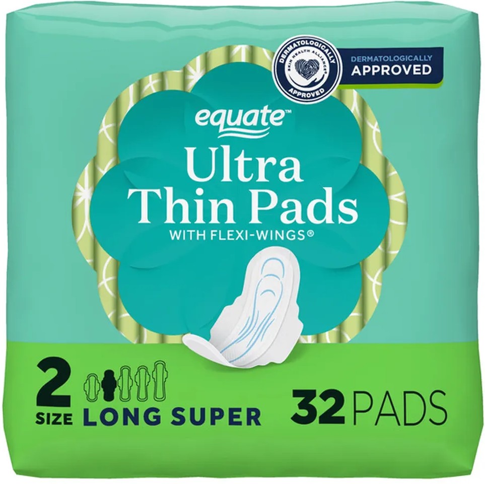 Ultra Thin Size 2 Long Super Pads With Flexi-Wings