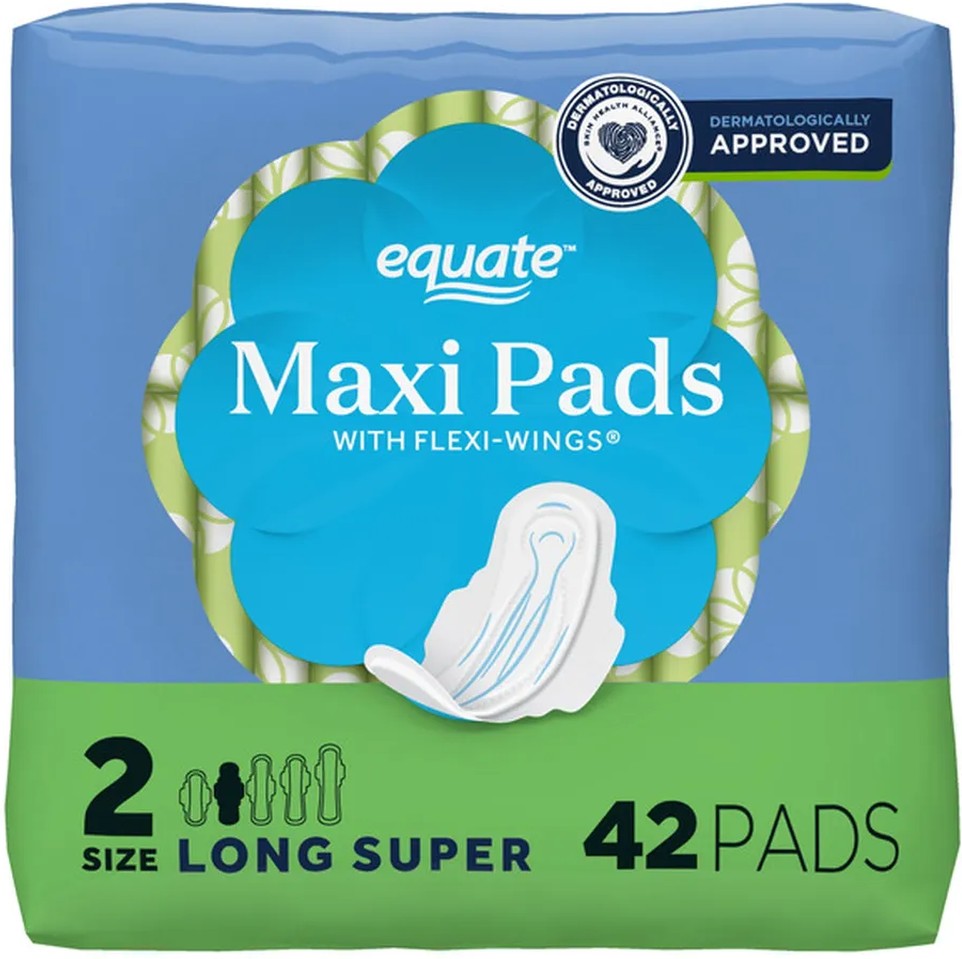 Long Super Maxi Pads with Flexi-Wings