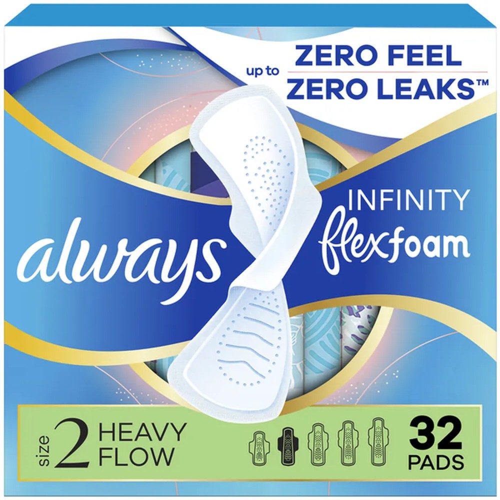 Infinity Size 2 Super Sanitary Pads with Wings