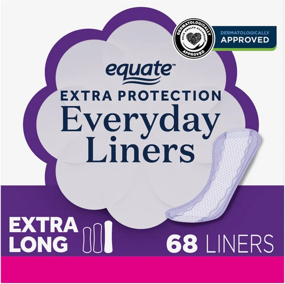 Everyday Extra Long Liners, 68 count