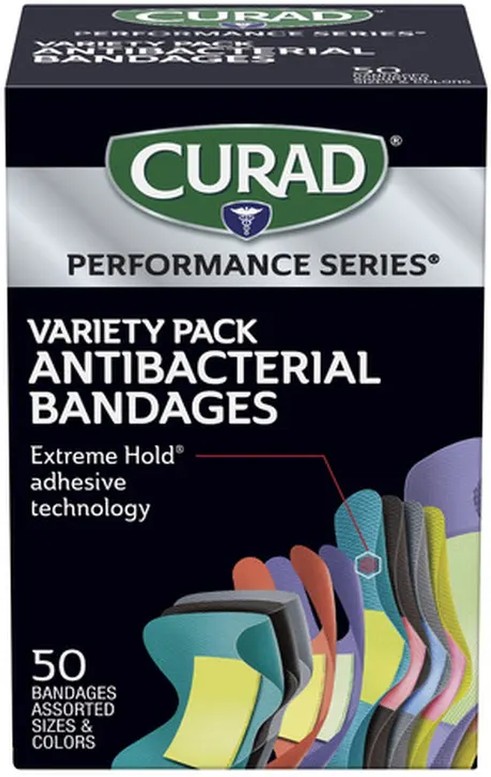Bandages, Antibacterial, Variety Pack