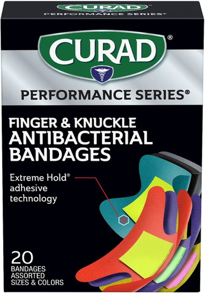 Performance Series Finger & Knuckle Antibacterial Bandages