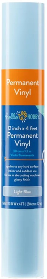 Permanent Craft Vinyl Roll - Light Blue
