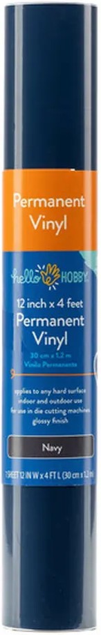 Permanent Craft Vinyl Roll - Navy