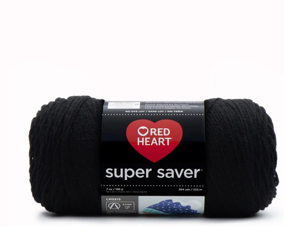 Yarn, Black 0312, Medium 4