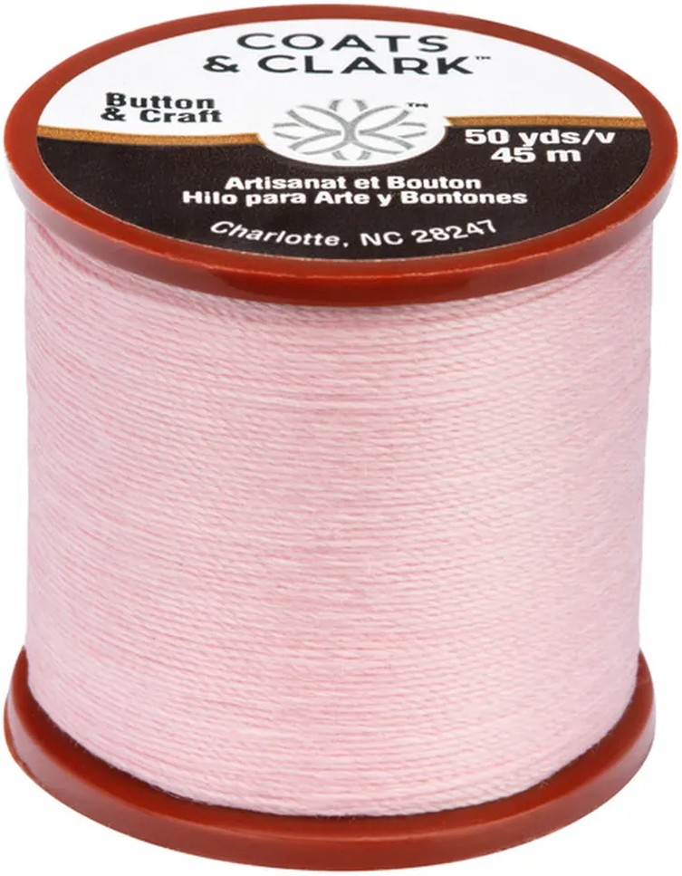 Light Pink Button & Craft Thread