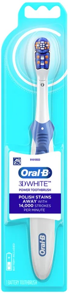 3D White Battery Power Electric Toothbrush