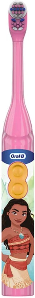 Kid's Battery Toothbrush featuring Disney's Moana, Soft Bristles, for Kids 3+