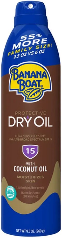 Protective Dry Oil Broad Spectrum Spf 15 Clear Sunscreen Spray